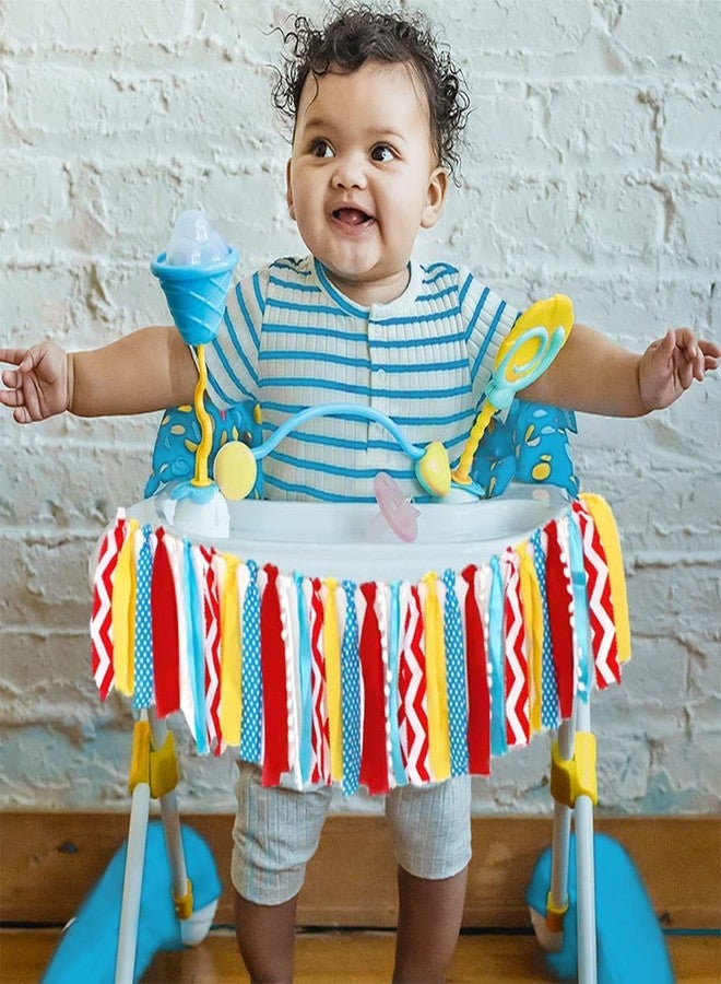 CROWNOS Carnival Decorations for Canival Party, Fabric Red Yellow Blue Banner Garland Backdrop for Circus Theme Party Decor - Image 4